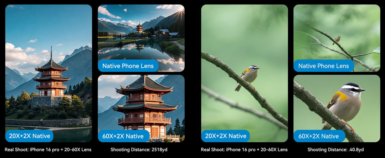 20-60X telephoto lens