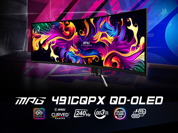 Amazon.com: MSI MPG 491CQPX QD-OLED 49-inch QD-OLED 5120 x