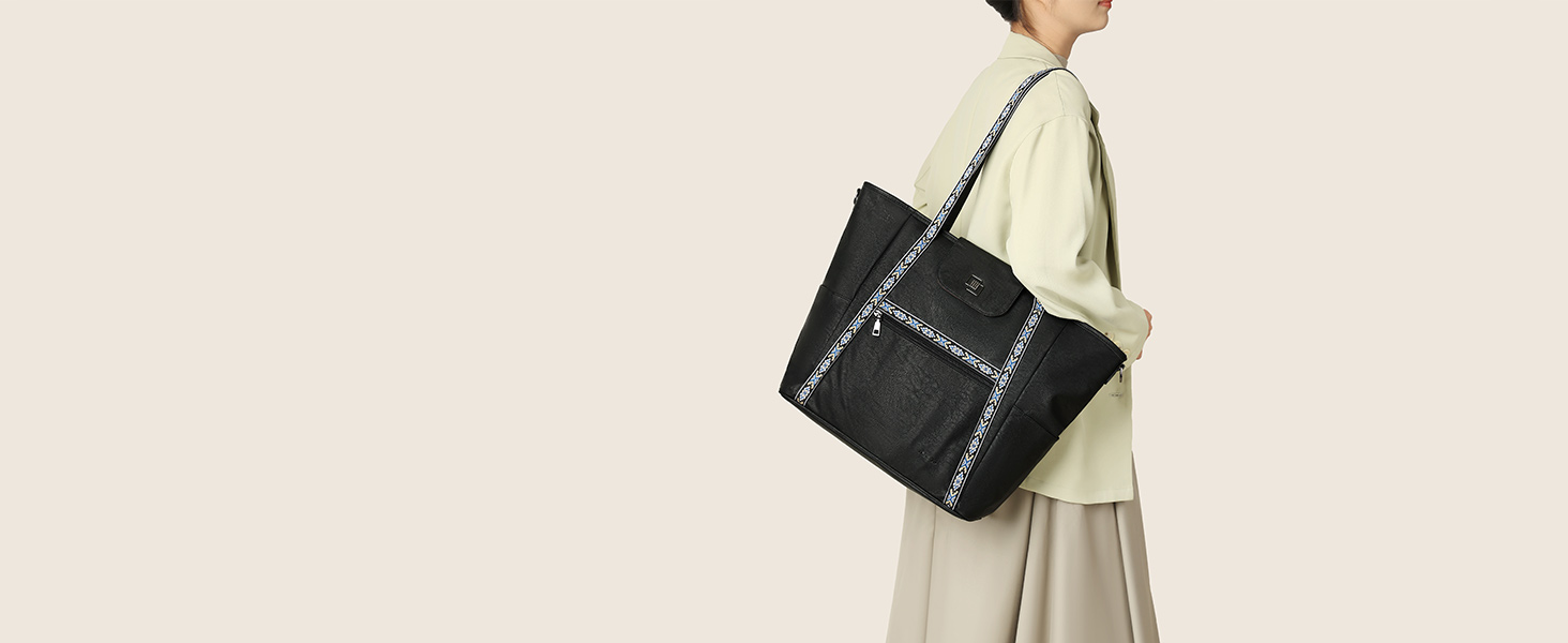 leather laptop tote bag for women