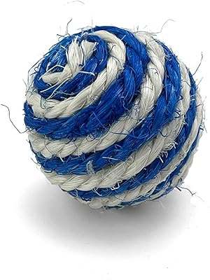 Vebetter Bola De Sisal Para Gatos, 9 Bolas De Cuerda De Sisal, 4,3cm Bolas De Juguete Para 