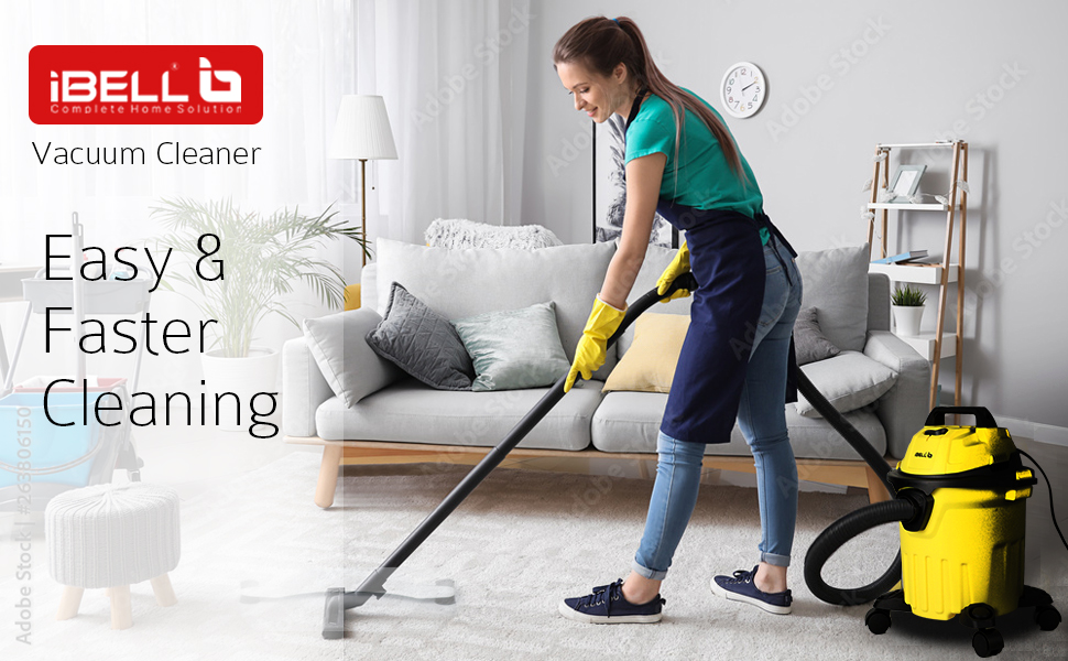 easy and faster cleaning with ibell vacuum cleaner