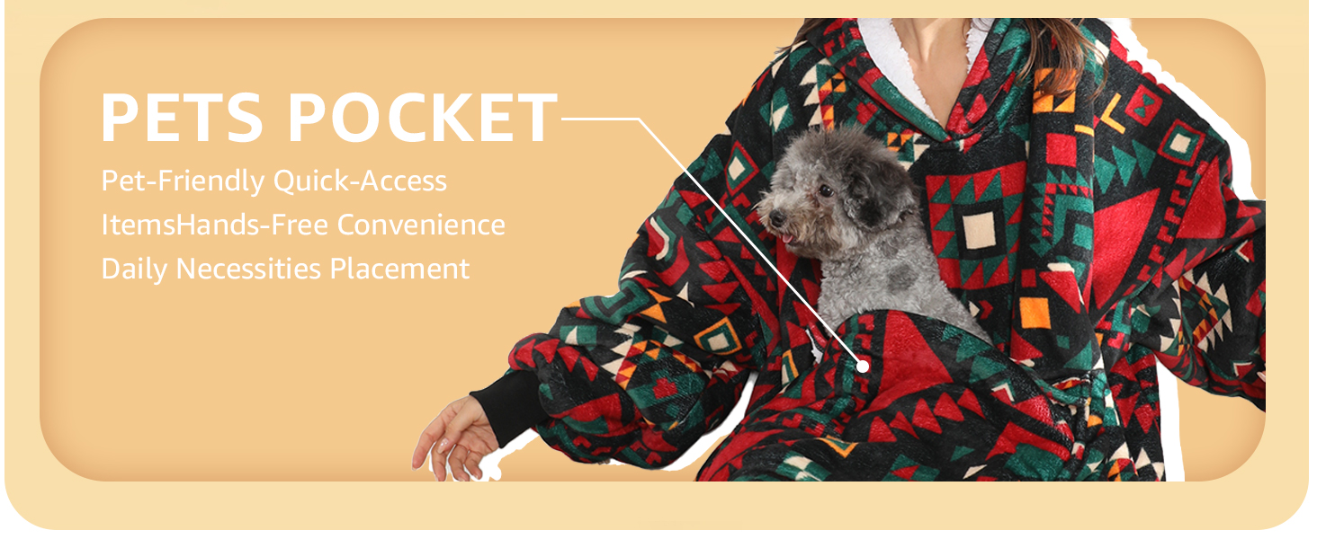 oversized blanket hoodie