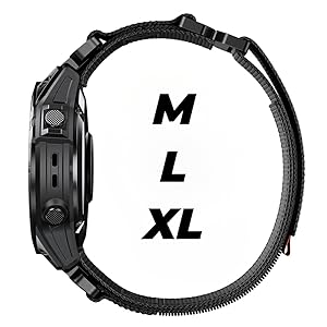 For Garmin Fenix 7X/6X/5X Plus Band Replacement, 26mm Quick Fit Nylon Watch Strap for Garmin