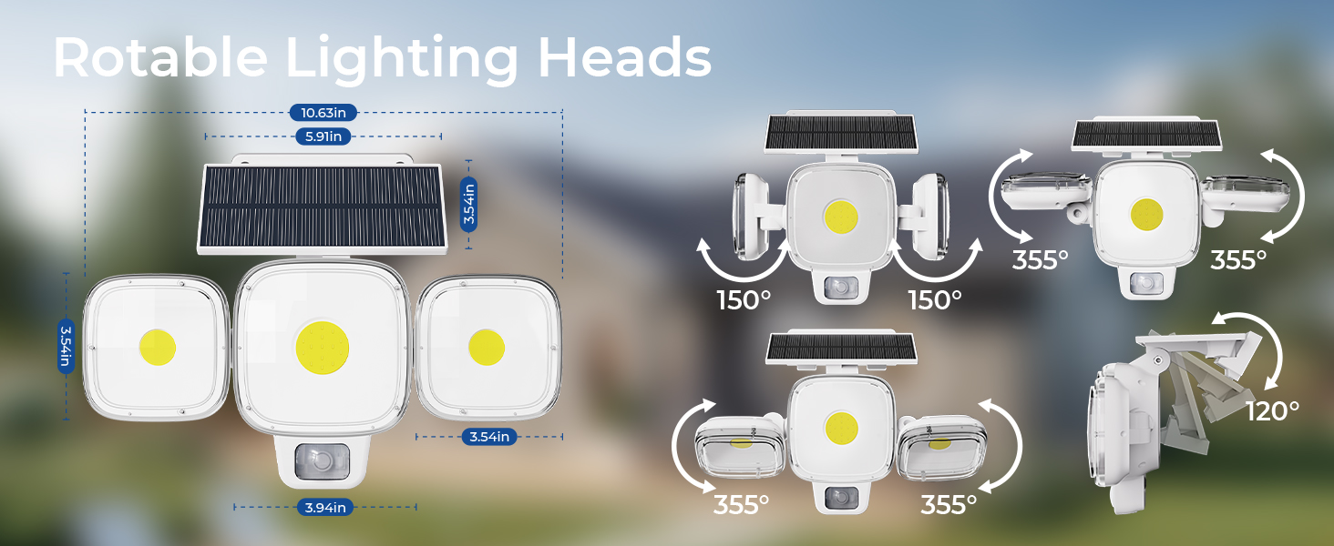 COB LED Solar Motion Sensor Outdoor Lights