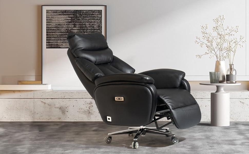 Kinnls Coast Power Office Recliner Chair Executive Desk
