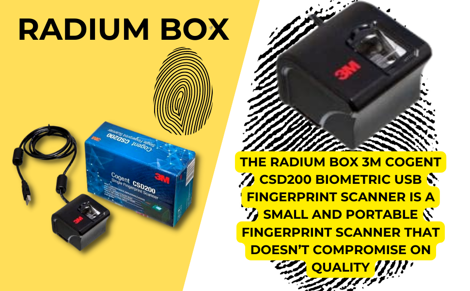 Radium Box 3M Cogent CSD 200 Biometric USB Fingerprint Scanner Amazon