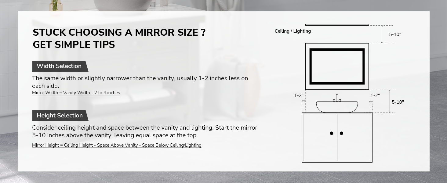 LED bathroom mirror
