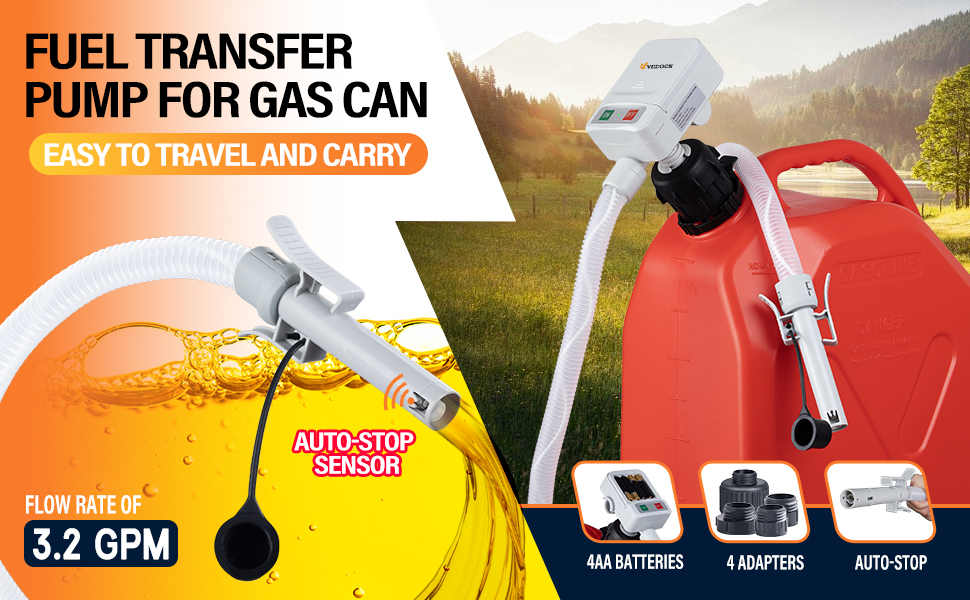 Automatic Fuel Transfer Pump with Auto-Stop