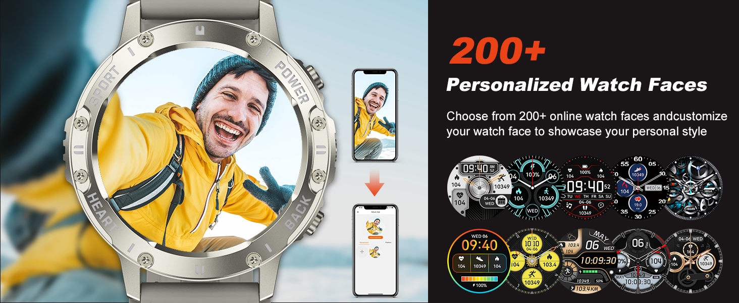 200+ Personalized Watch Faces