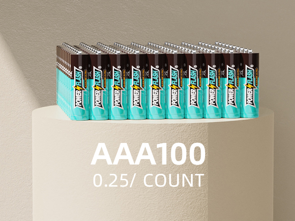 aaa batteries 100