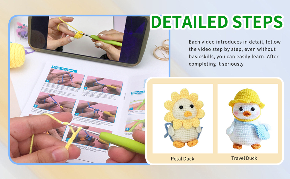 Amazon.com: JIECHFZ Crochet Kit for Beginner Crochet Starter Kit with ...