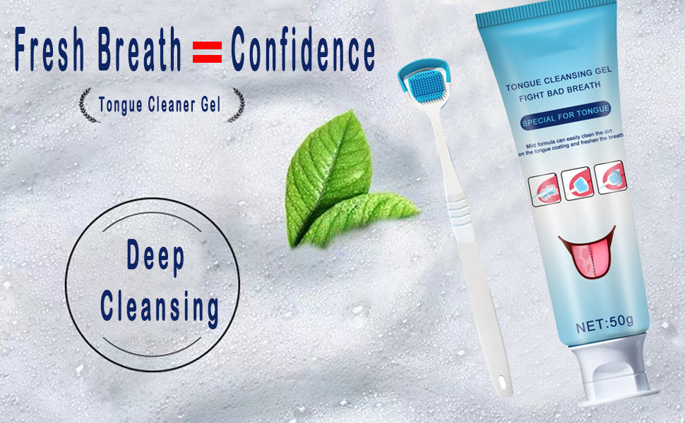 Tongue Cleaner Gel with Tongue Brush, Tongue Scraper Amazon.co.uk