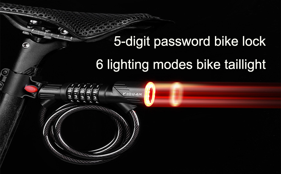 bike lock and bike taillight