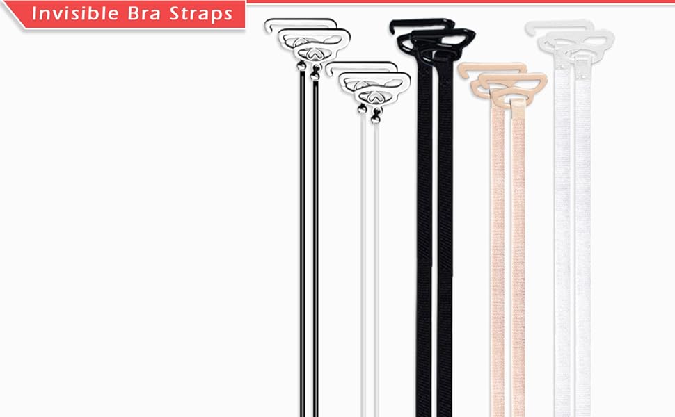 24pcs Clear Bra Strap Clips, NonSlip Bra Shoulder Straps for Women, 16