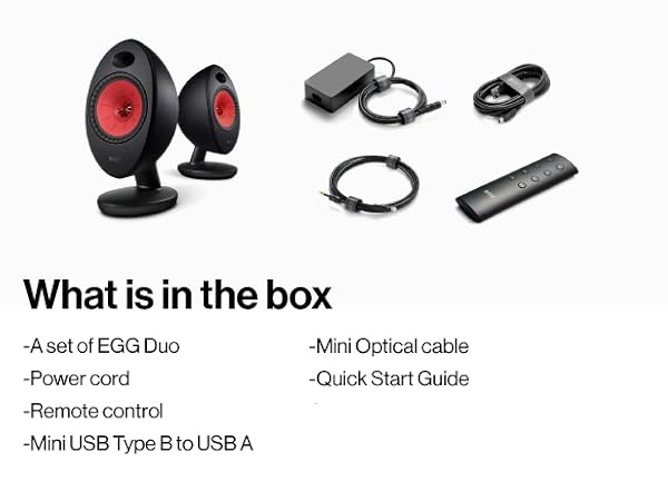 Amazon.com: KEF Egg Duo Wireless HiFi Desktop Speakers (Pair