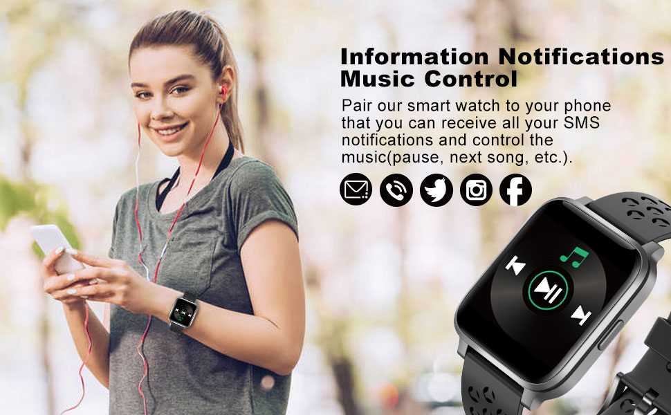 ASWEE Smart Watch for Women Men, Fitness Trackers with Blood Oxygen