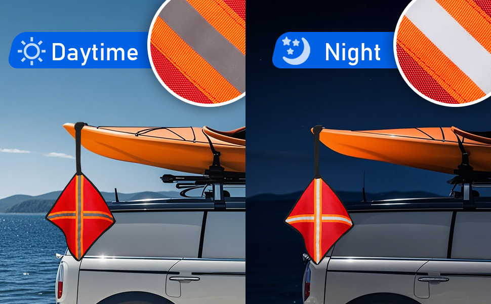 safety travel flag for kayak