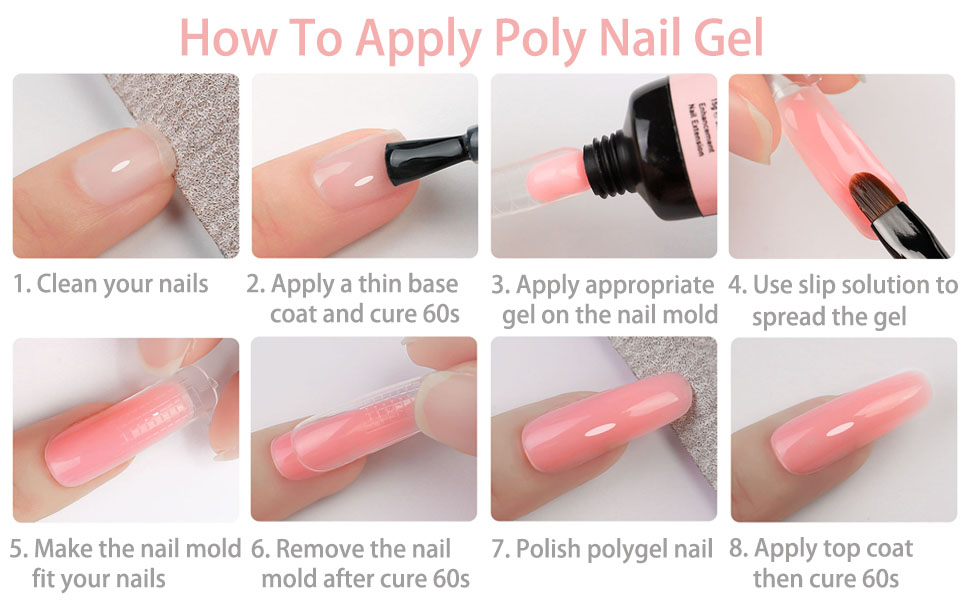 polygel nail extension