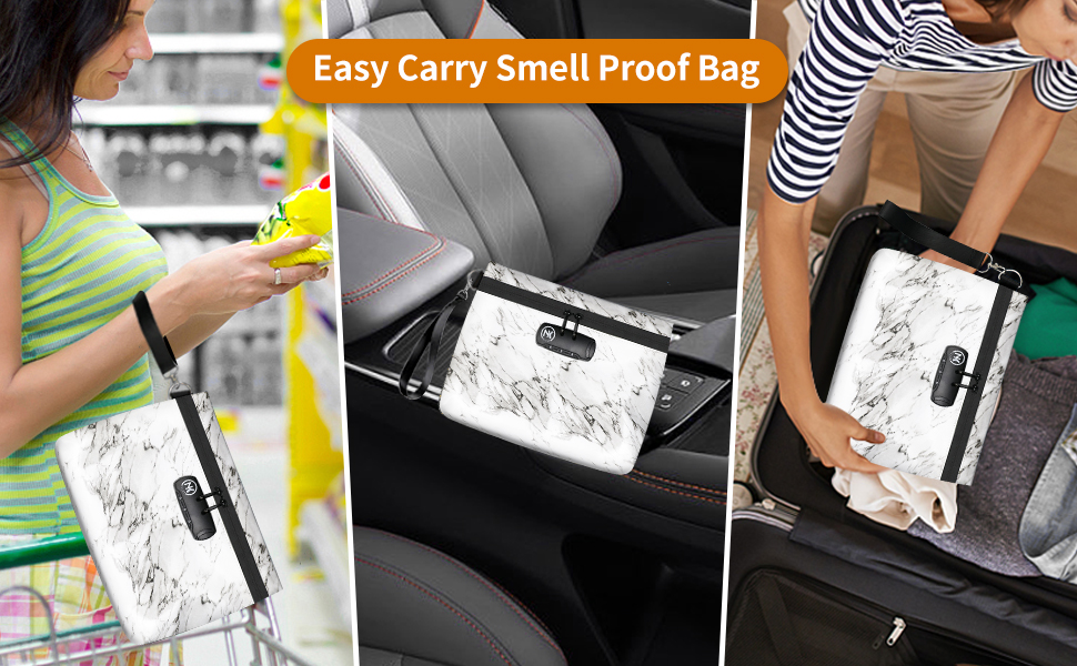 NKTOLEE Smell Proof Bag, Smell Proof Bag with Combination