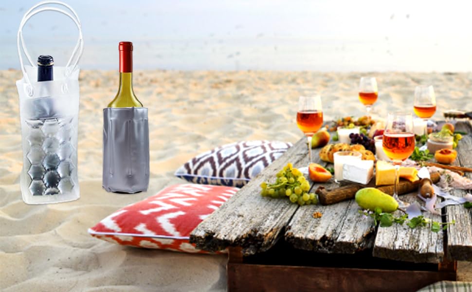Wine Chiller Ice Bag, Wine Cooler Refrigerator, Wine Fridge, Wine
