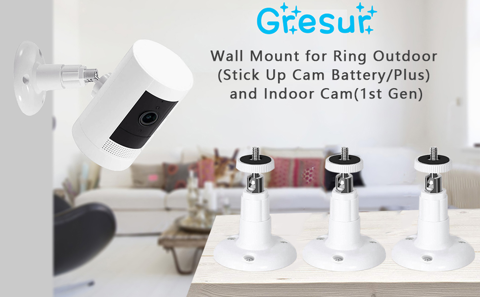 Ring Stick Up Cam Battery indoor 3台セット 3 Pack Ring Stick Up Cam 3rd Gen Home Security Camera with
