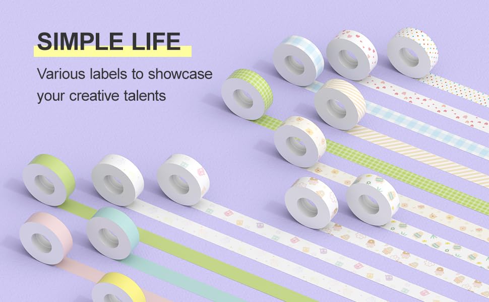 PeriPage Thermal Label Tape, 3 Roll, NonPrecut Adhesive