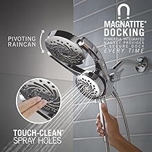 HydroRain, Rain, Rain Shower, Shower Can, Rain Can, Overhead, Hand Shower, Showerhead