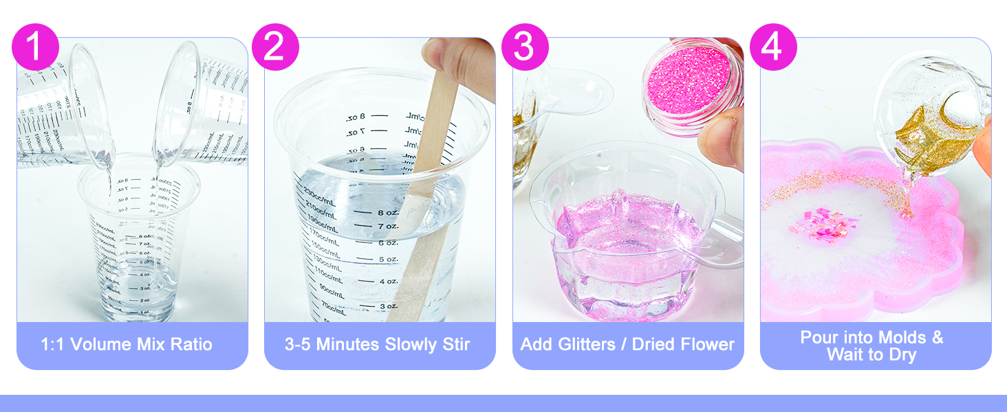 epoxy resin kit epoxy resin molds silicone resin kit for beginners with coaster molds resina epoxica