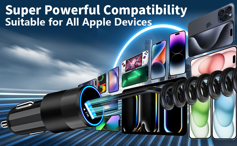 iPhone Car Charger Fast Charging