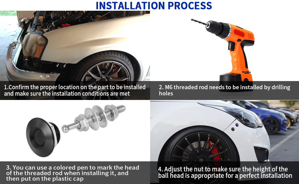 Motoparty Quick Release Bumper Kit Bumper Quick Release