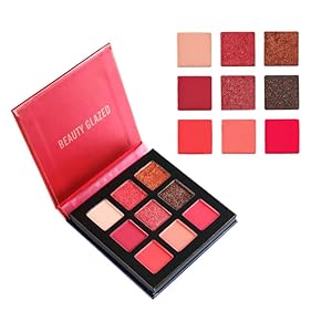 9 Farben Shine Diamond Lidschatten Make-up Pigmente Wasserdicht Shimmer Glitter Palette