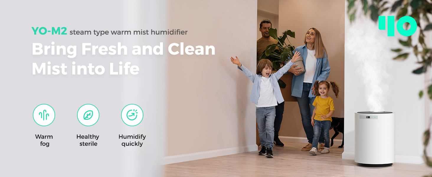 Humidifiers for Large Room, Y&O 10L Steam Whole House Humidifier with