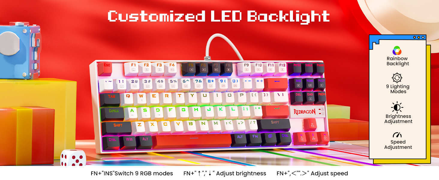 LED Rainbow Keyboard