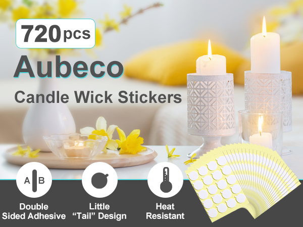 candle wick stickers