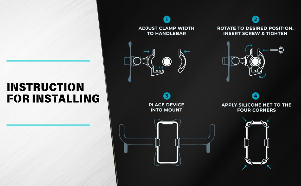 mountain bike phone mount, phone holder bike, handlebar phone mount, cell phone holder for bike,