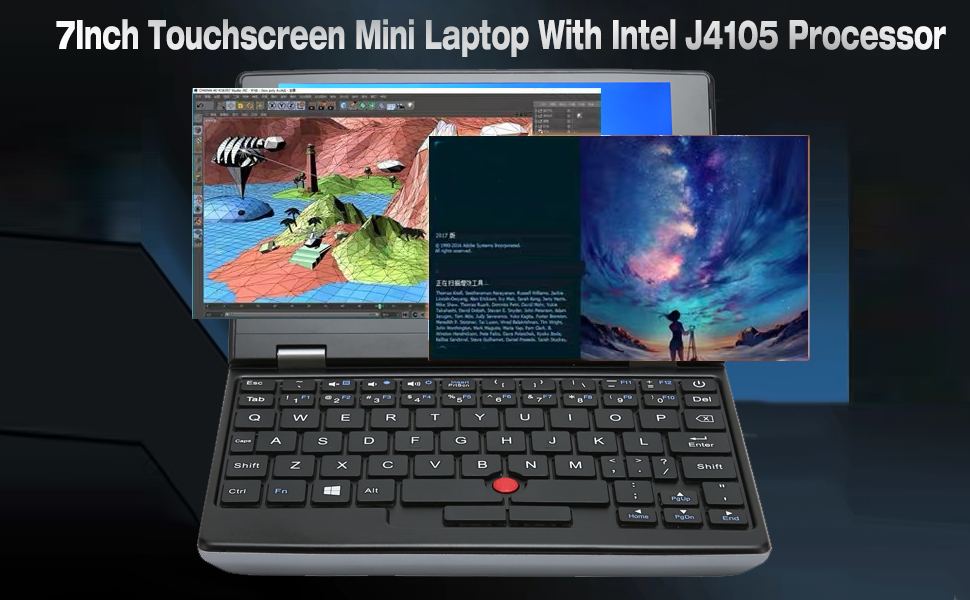 023 New Mini Laptop, for J4105 CPU Mini Computer