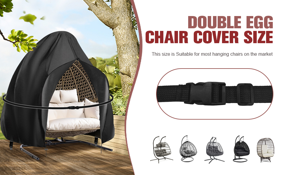 Double Egg Chair Cover Waterproof Hanging Egg Chair Covers Veranda