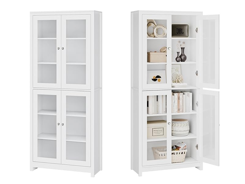 Tall Bookcase with Doors