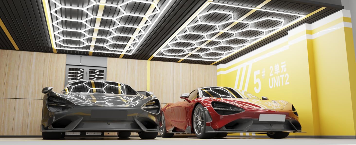 Hexagon Garage Lights