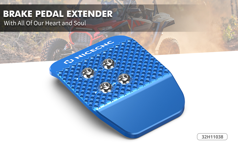 NICECNC Aluminum Brake Pedal Extender Compatible with