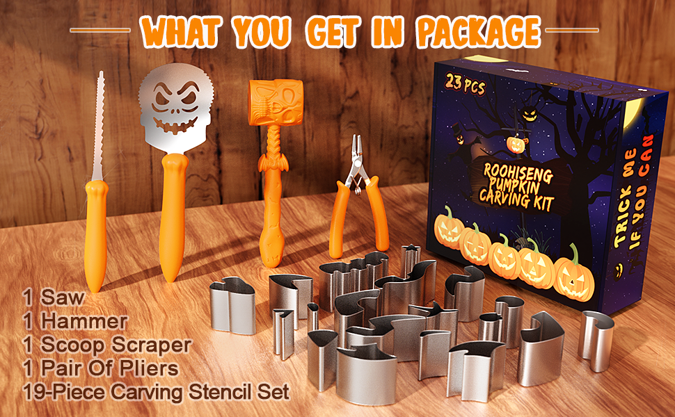 all in one pumpkin carving kit
