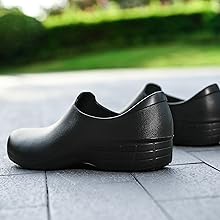 Women Kitchen Chef Garden Shoes Non Slip Oil/Water Resistant for Garden Hospital Restaurant Work Shoes Black/Pink/White Size 3-8 16 chef shoes for women