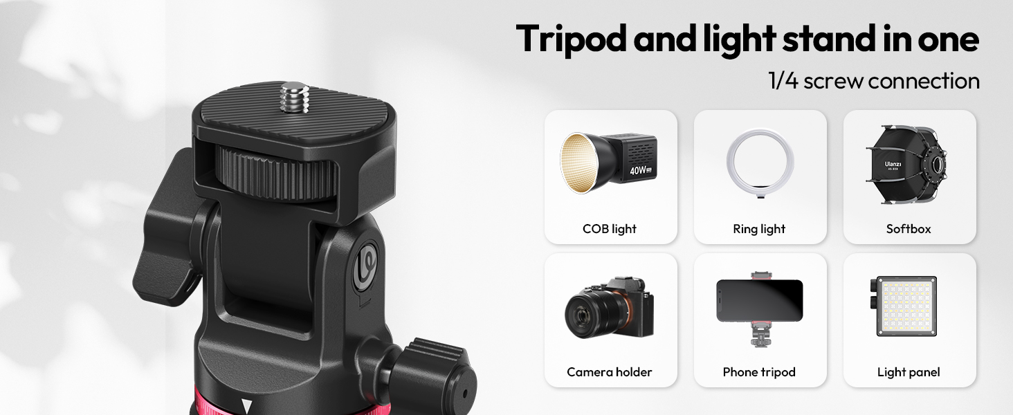 ULANZI MT-80 camera tripod for travel,camping,outdoor working,live streaming,on the go photography