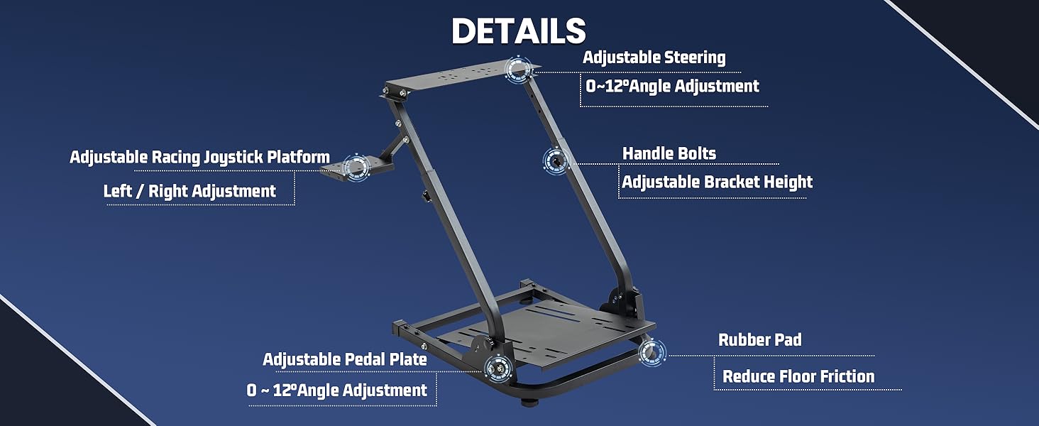 Marada Foldable G920 Racing Wheel Stand Pro Shifter Mount