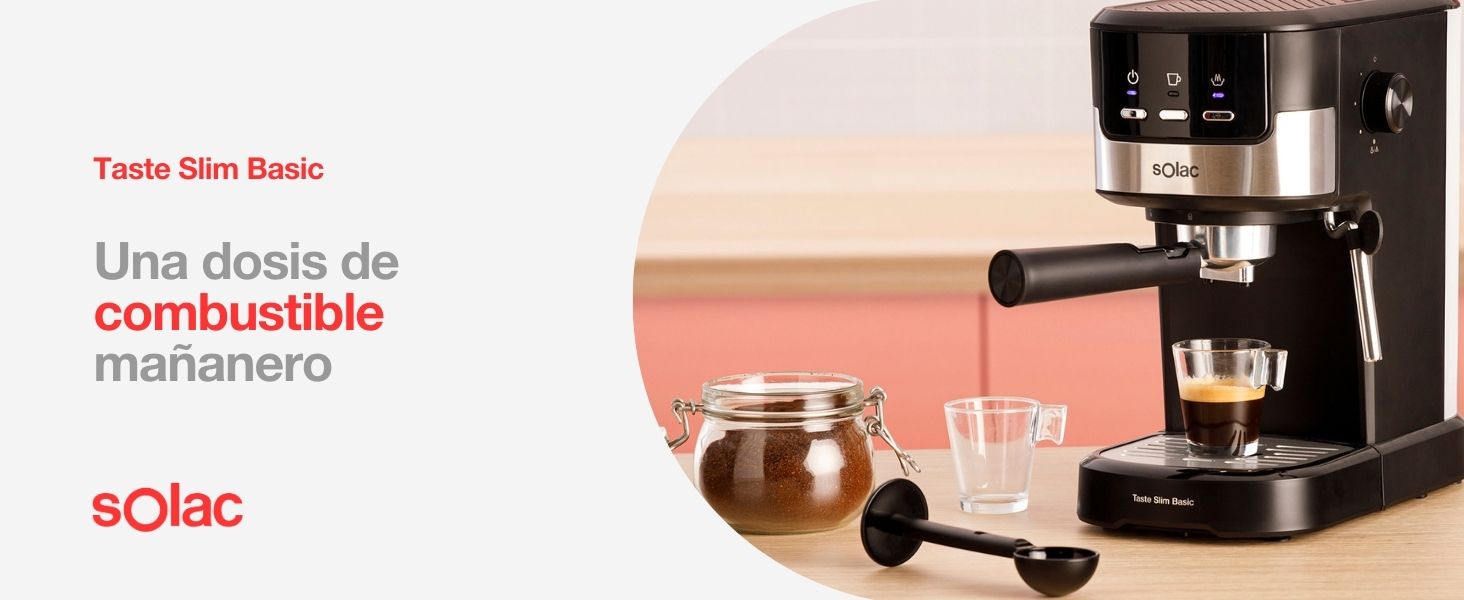 Cafetera Espresso, Solac, Taste Slim Basic