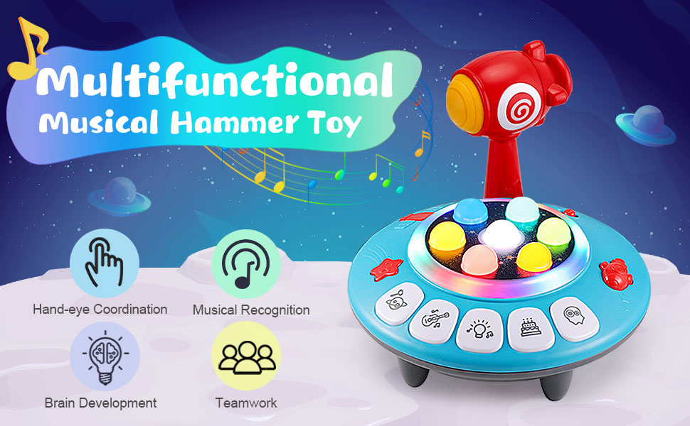 PROACC Sensory Toys for 1 Year Old Boys Whack A Mole Game Baby