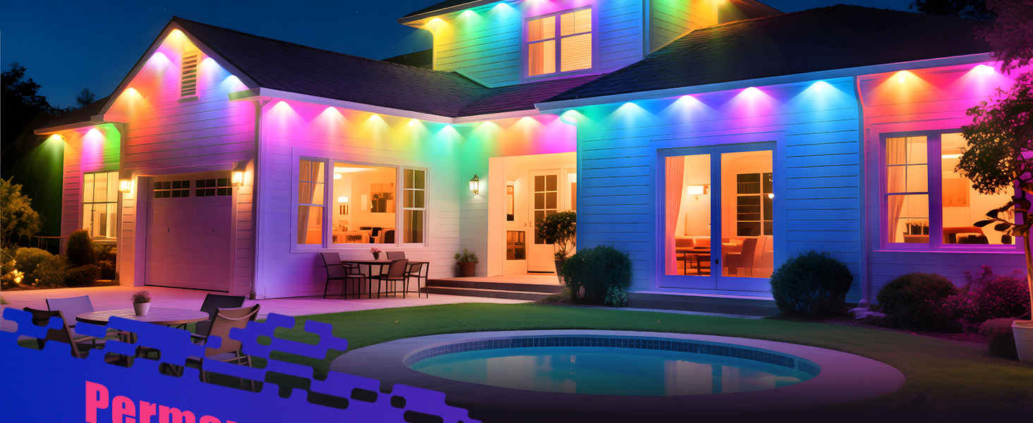 POOFZY Permanent Outdoor Lights