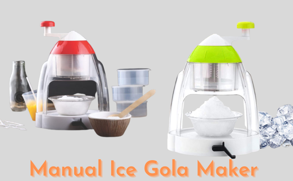 Mivya Manual Ice Gola Maker Ice Crusher, Slush, Grinder Machine Ice