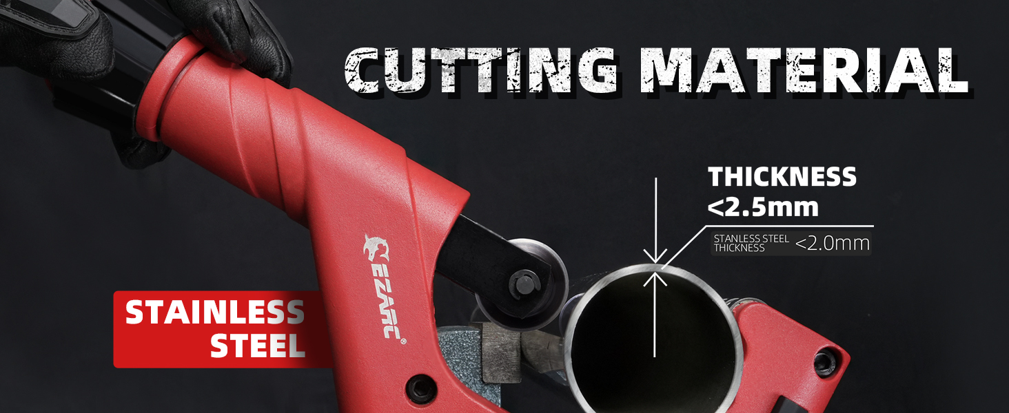 EZARC Copper Pipe Cutter 1/4" to 23/4" OD, Mini Tube Cutter 1/8"7/8
