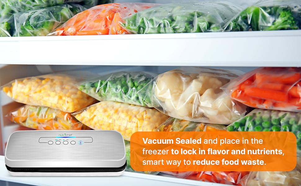 NutriChef;Automatic;Vacuum;Air;Sealing;System;Preservation;StarterKit;CompactDesign;Compact;Sealer